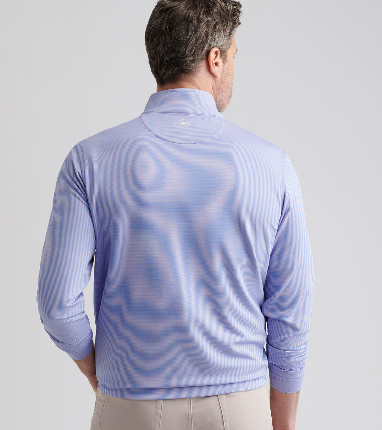 Perth Sugar Stripe Performance Quarter-Zip | Men's Pullovers