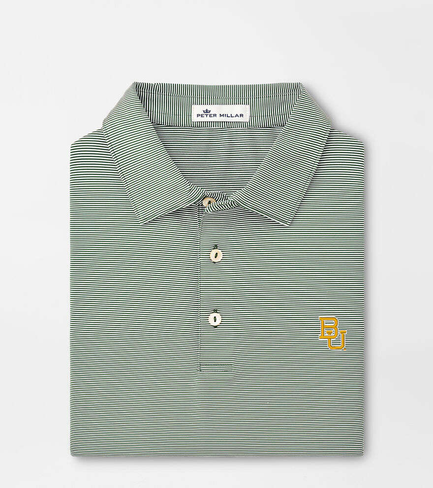 Baylor Jubilee Stripe Performance Polo image number 1
