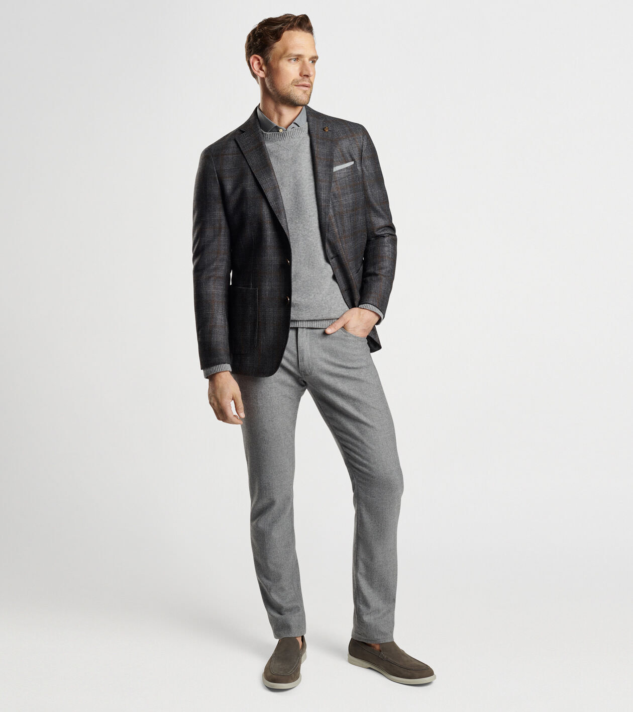 Peter millar windowpane sport coat hot sale