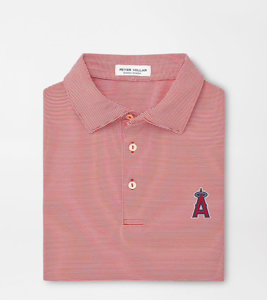 Los Angeles Angels Jubilee Stripe Performance Polo image number 1