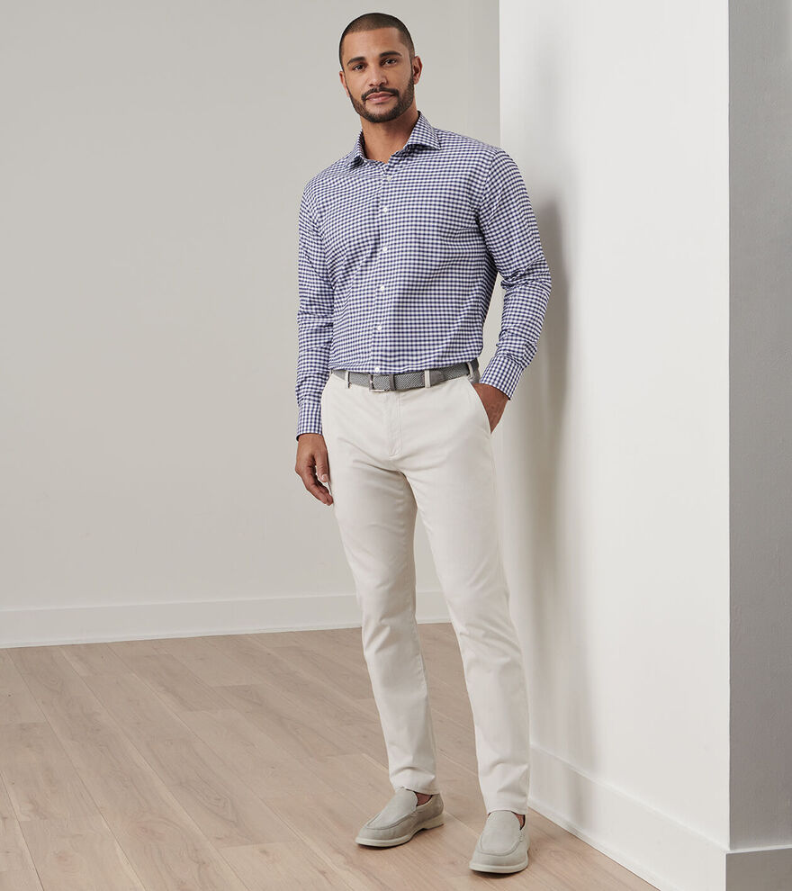 Signature Sateen Flat Front Trouser image number 2