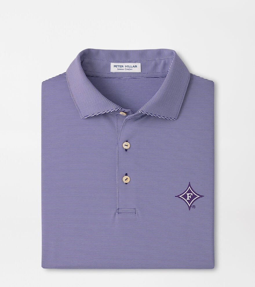 Furman Jubilee Stripe Performance Polo image number 1