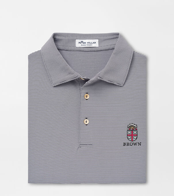 Brown University Jubilee Stripe Performance Polo