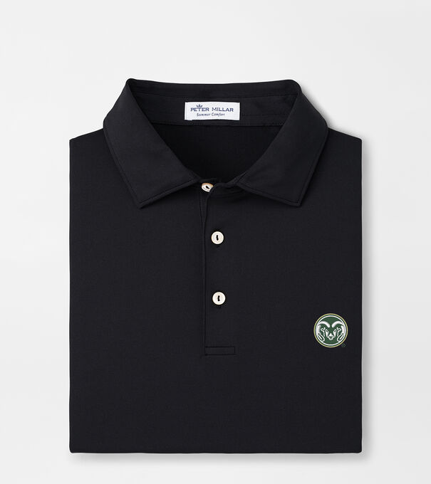 Colorado State Solid Performance Jersey Polo (Sean Self Collar)