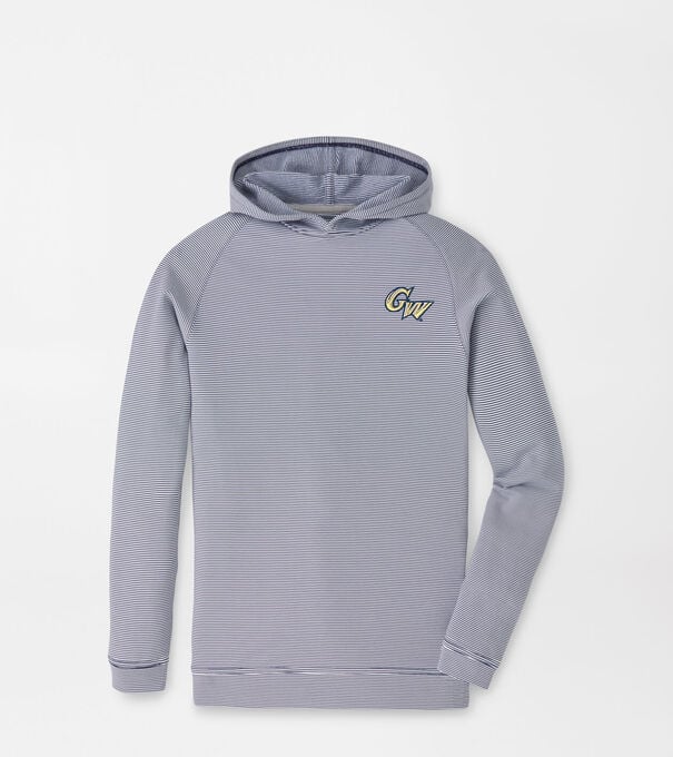 George Washington University Pine Youth Sugar Stripe Performance Hoodie