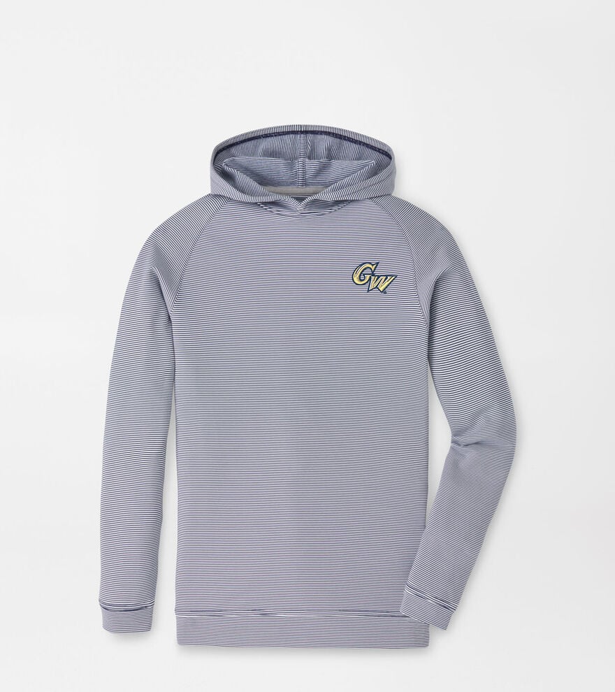 George Washington University Pine Youth Sugar Stripe Performance Hoodie image number 1