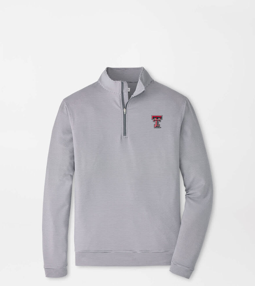 Texas Tech Perth Sugar Stripe Performance Quarter-Zip