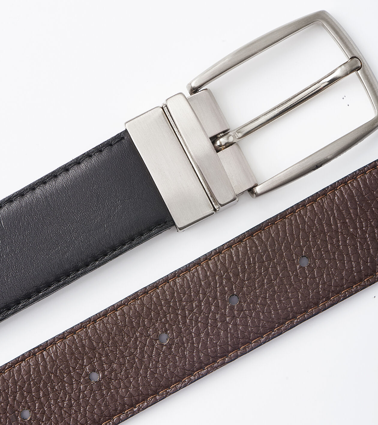 ベルト Timon Medium reversible leather belt Timarkment Men Belt Reversible Leather Belts for Men Black