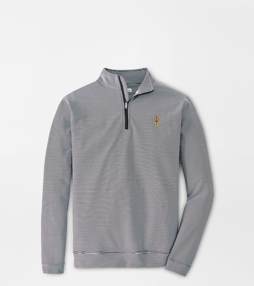 Arizona State Perth Sugar Stripe Performance Quarter-Zip image number 1