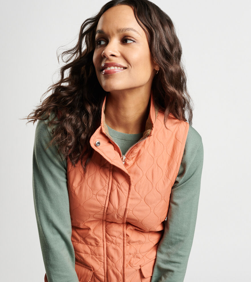 Addison Quilted Travel Vest image number 5