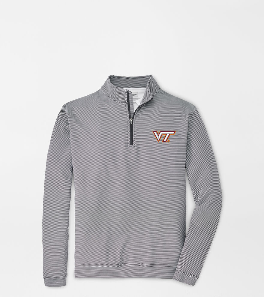 Virginia Tech Perth Sugar Stripe Performance Quarter-Zip image number 1