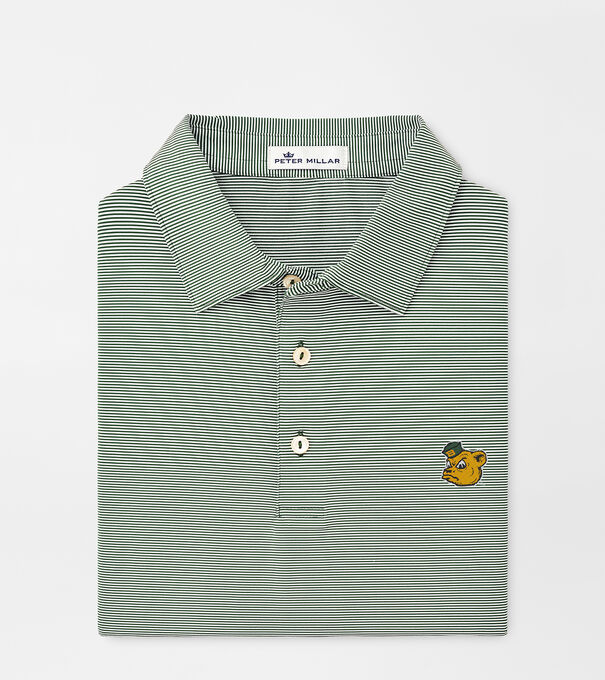 Baylor Vault Jubilee Stripe Performance Polo