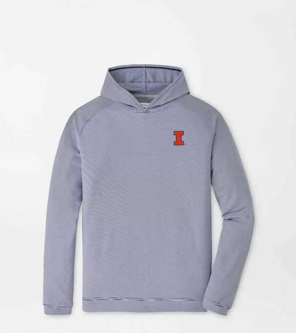 Illinois Pine Sugar Stripe Performance Hoodie