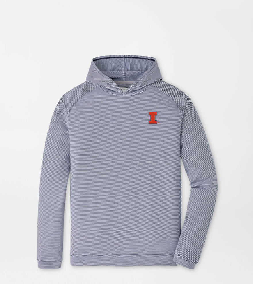 Illinois Pine Sugar Stripe Performance Hoodie