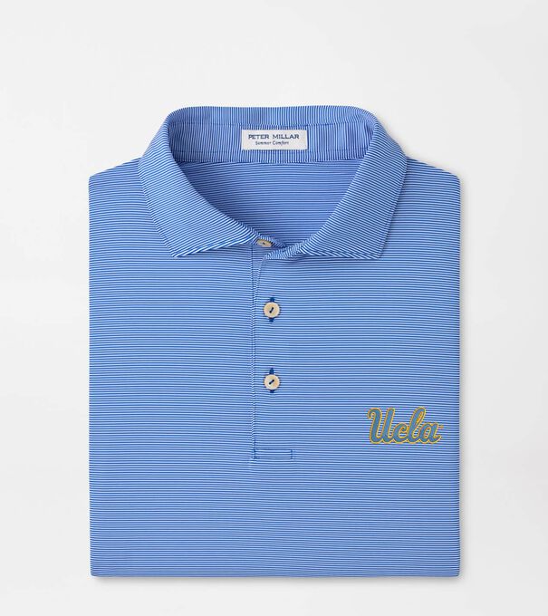 UCLA Jubilee Stripe Performance Polo