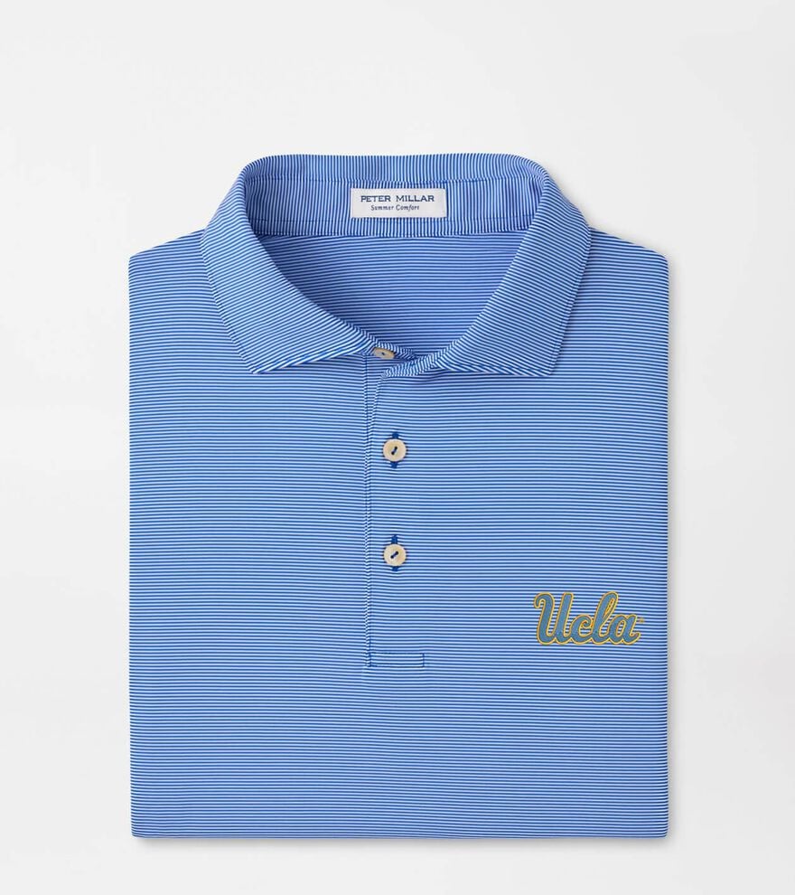UCLA Jubilee Stripe Performance Polo