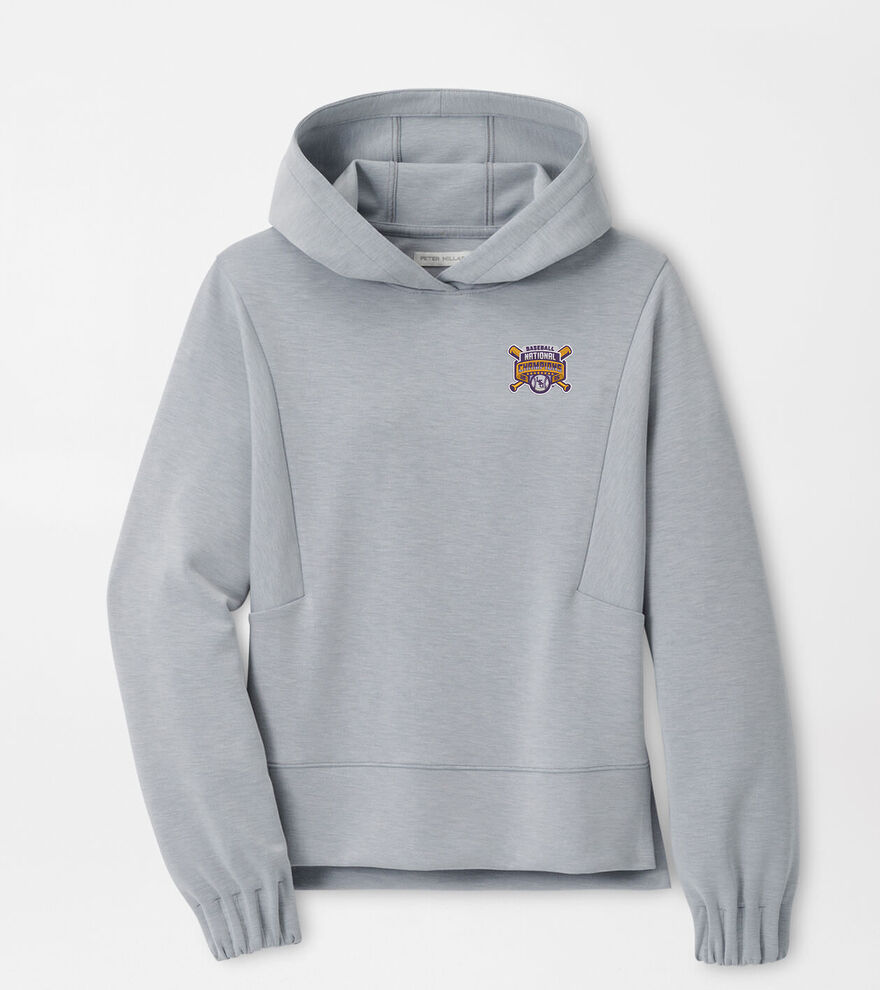 LSU College World Series Flora Knit M&eacute;lange Hoodie image number 1