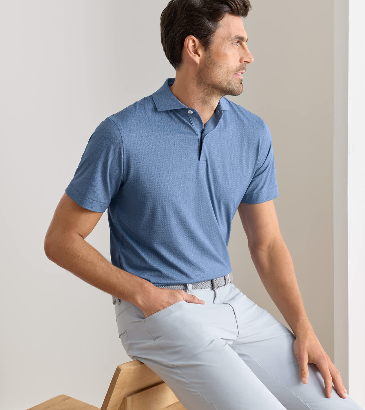 Alder Performance Jersey Polo | Men's Polos | Peter Millar