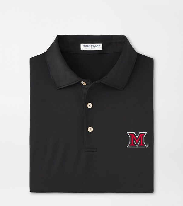 Miami of Ohio Solid Performance Jersey Polo