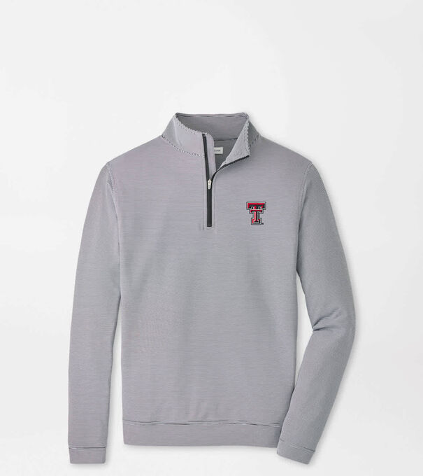 Texas Tech Perth Sugar Stripe Performance Quarter-Zip