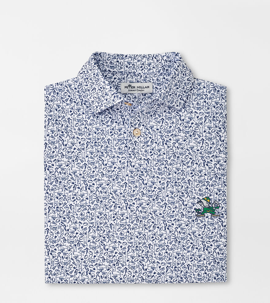 Notre Dame Leprechaun Youth Performance Jersey Polo image number 1