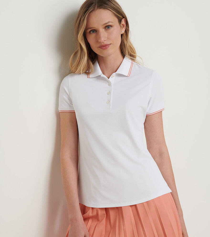 Canterbury Tipped Sport Mesh Short-Sleeve Polo - Alternate Image 1