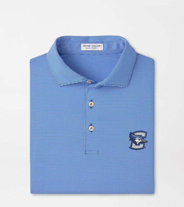 Creighton Jubilee Stripe Performance Polo