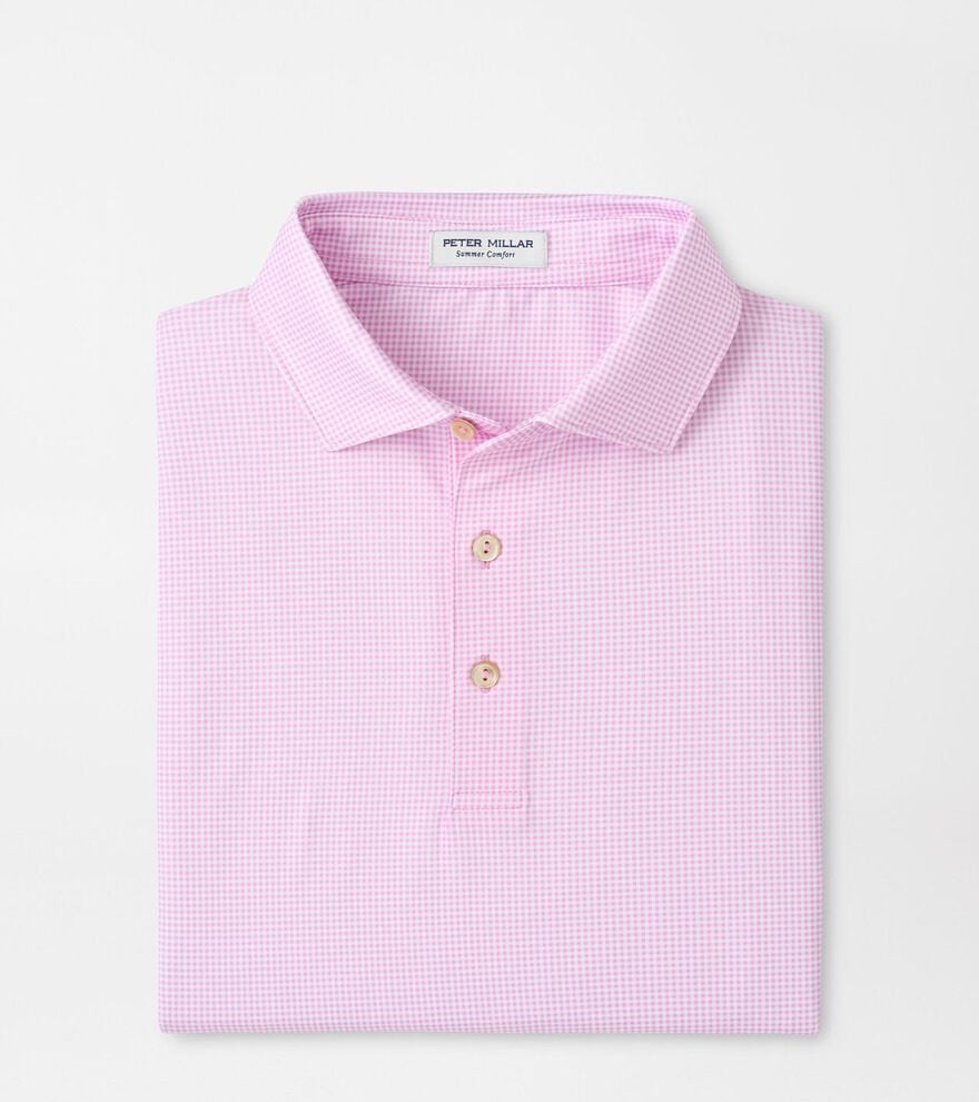 Gingham Performance Jersey Polo image number 1