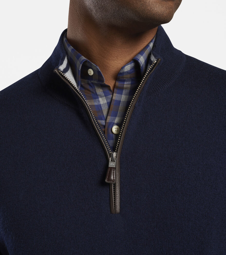 Crown Soft Nappa Trim Quarter-Zip image number 5