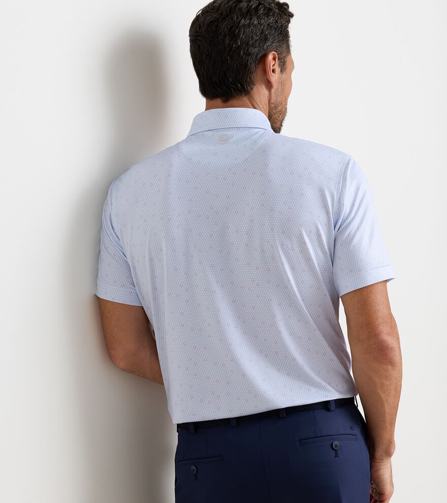 Geo Skull Performance Jersey Polo image number 3