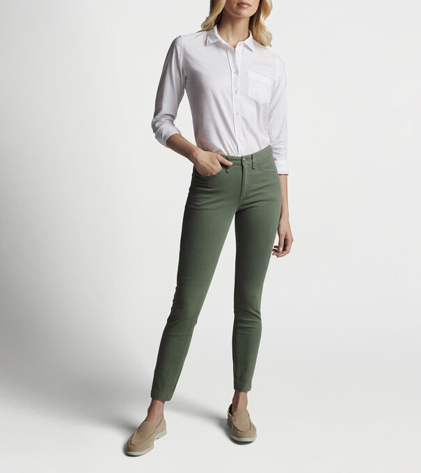 Karlie Stretch Sateen Pant