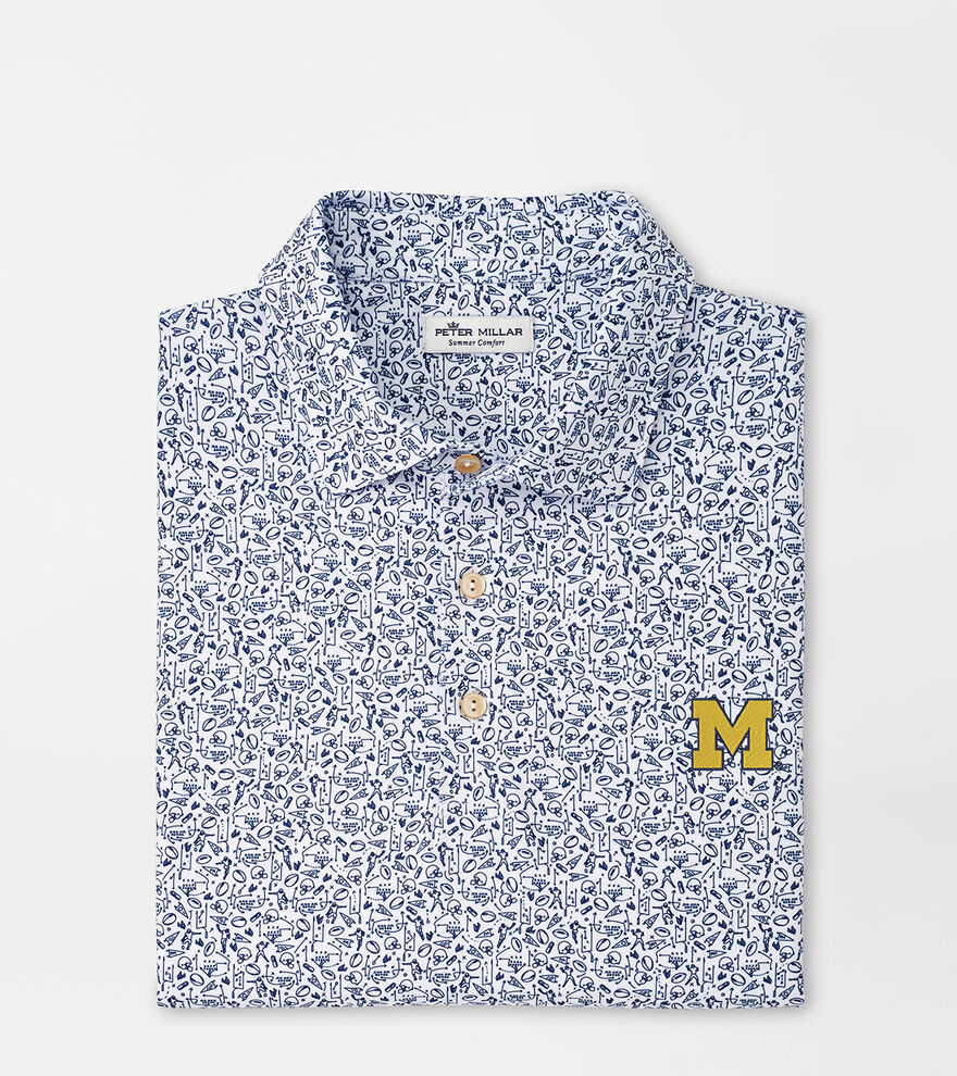 Michigan Game Day Performance Jersey Polo image number 1