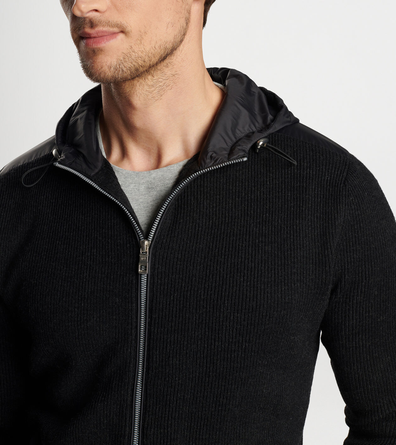 Hooded sweater with zipper hotsell