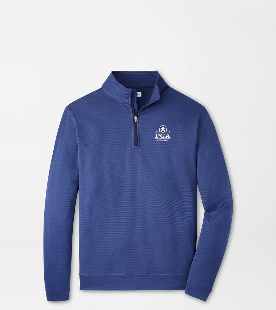 PGA Championship Perth Sugar Stripe Performance Quarter-Zip image number 1