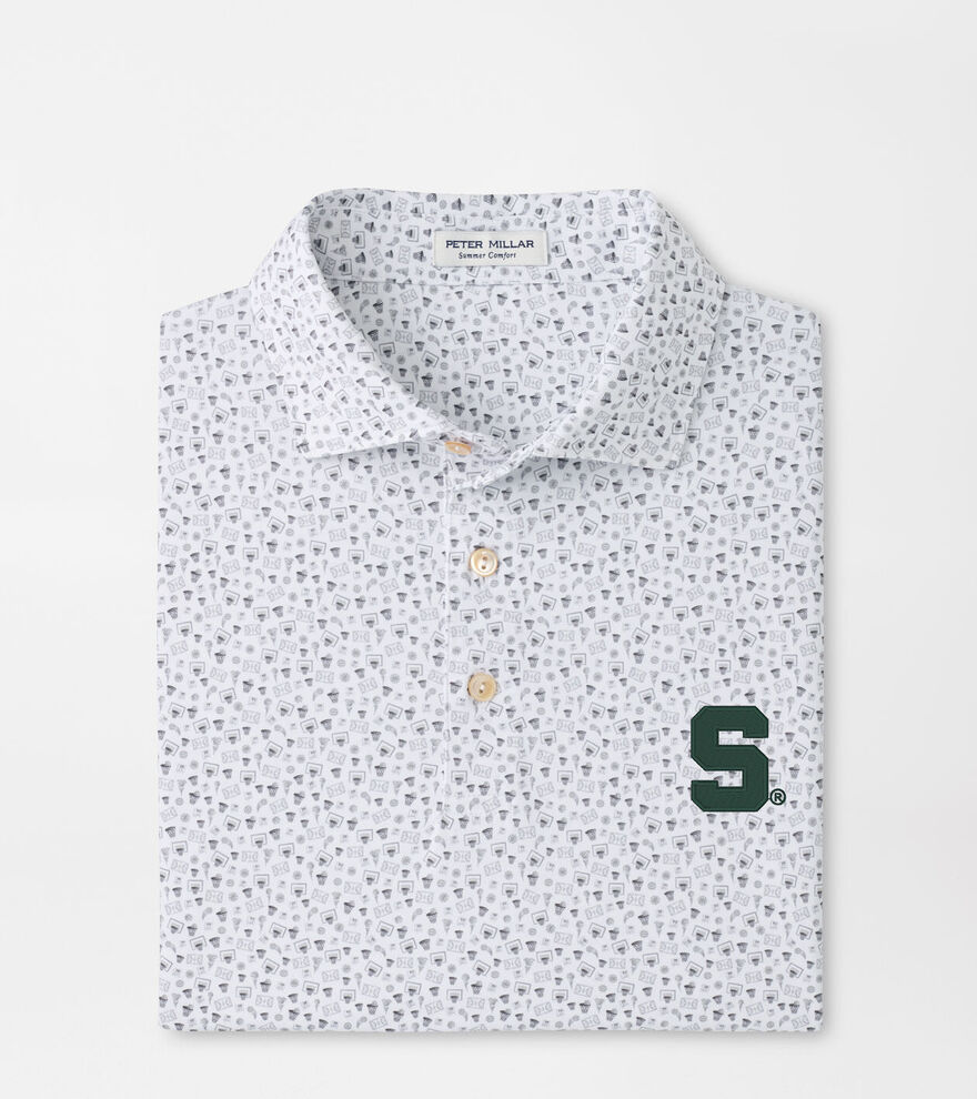 Michigan State Buzzer Beater Performance Jersey Polo image number 1
