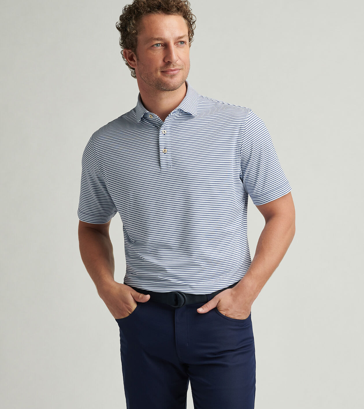 Linden Performance Jersey Polo | Men's Polos | Peter Millar