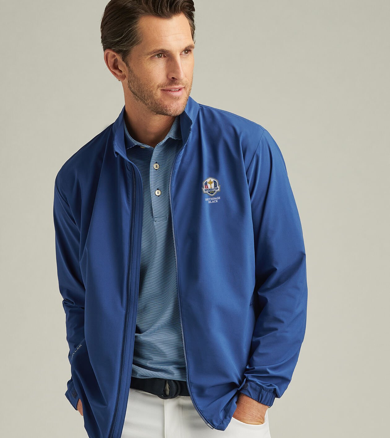ジャケット・アウター DESCENDANT CRICKET COPO JACKET (NAVY) 45th Ryder Cup Dunes Jacket | Men's Ryder Cup Apparel