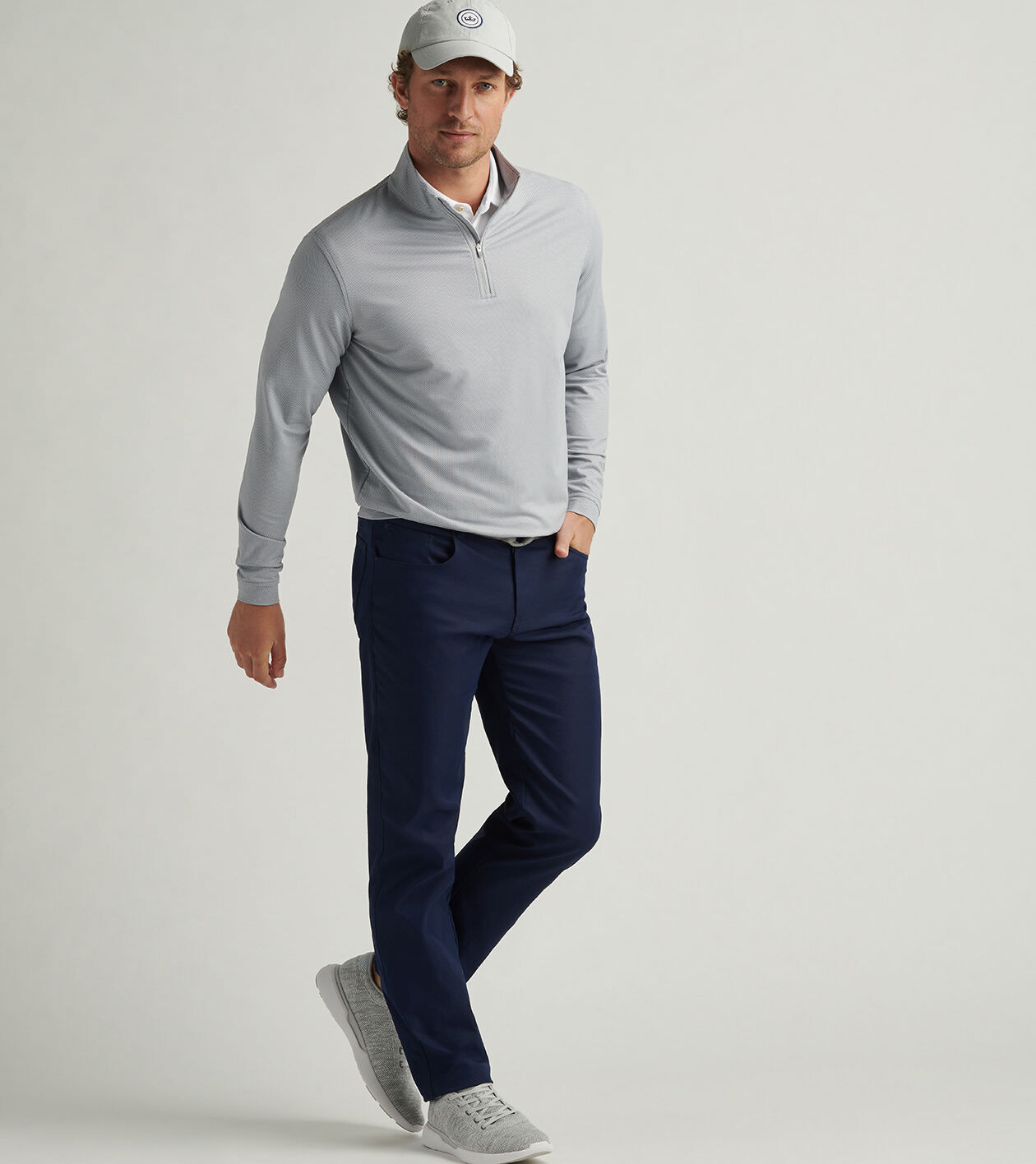 Perth Birdseye Performance Quarter-Zip | Men's Pullovers