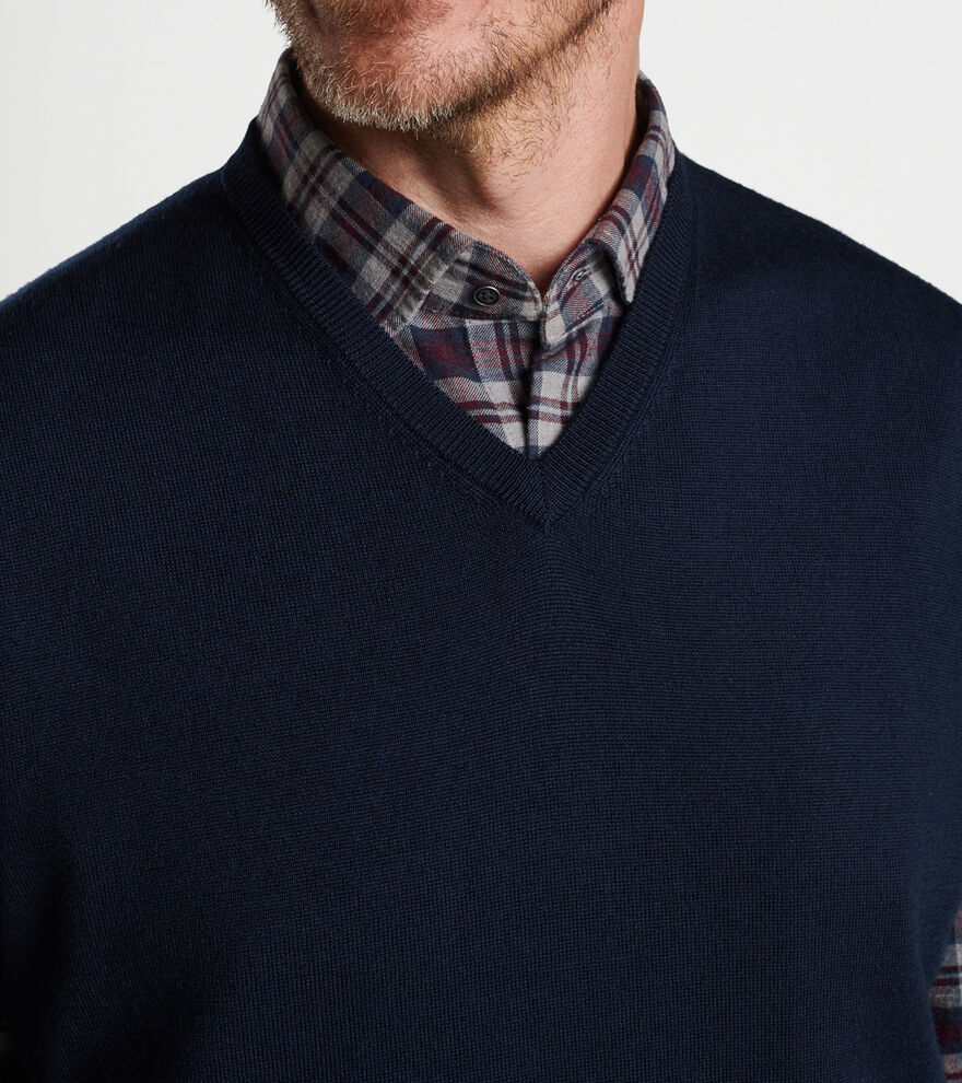 Autumn Crest V-Neck Vest image number 4