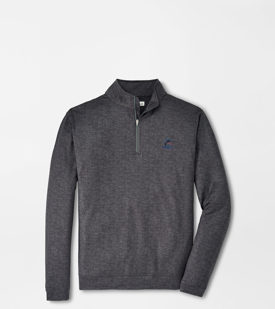 Miami Marlins Perth Stitch Performance Quarter-Zip image number 1