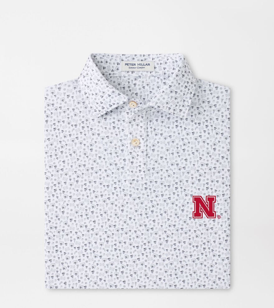 Nebraska Buzzer Beater Youth Performance Jersey Polo image number 1