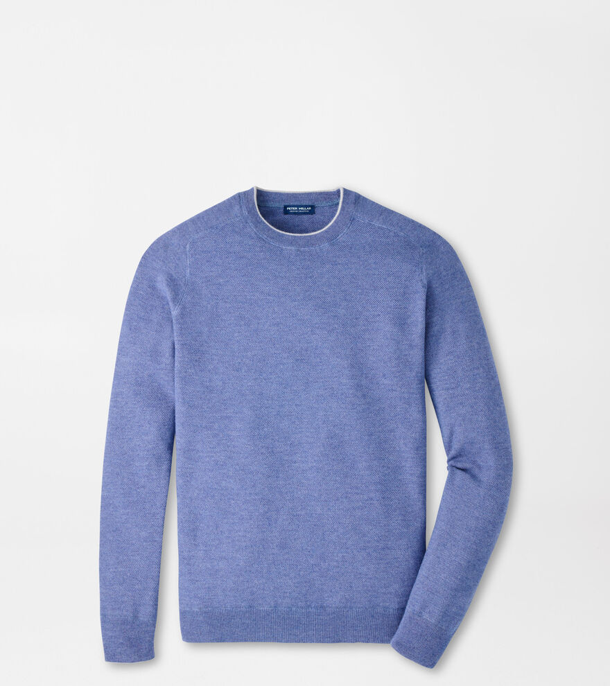 Voyager Cashmere-Silk Saddle Shoulder Crew image number 1