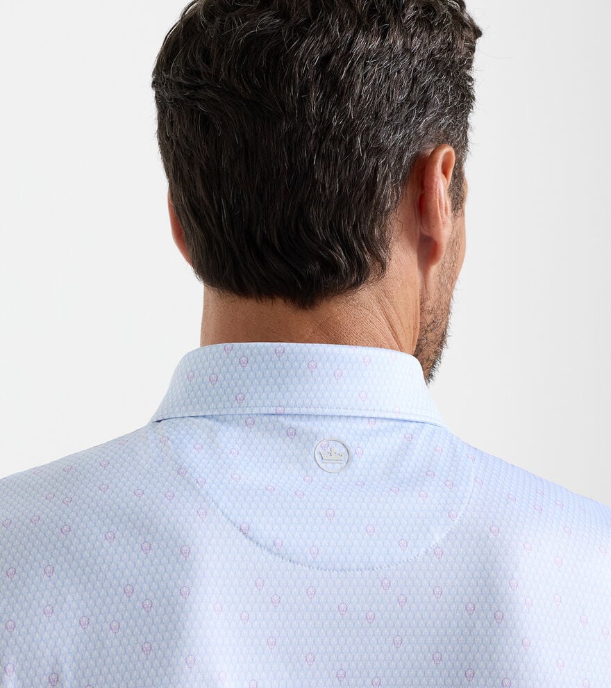Geo Skull Performance Jersey Polo image number 4