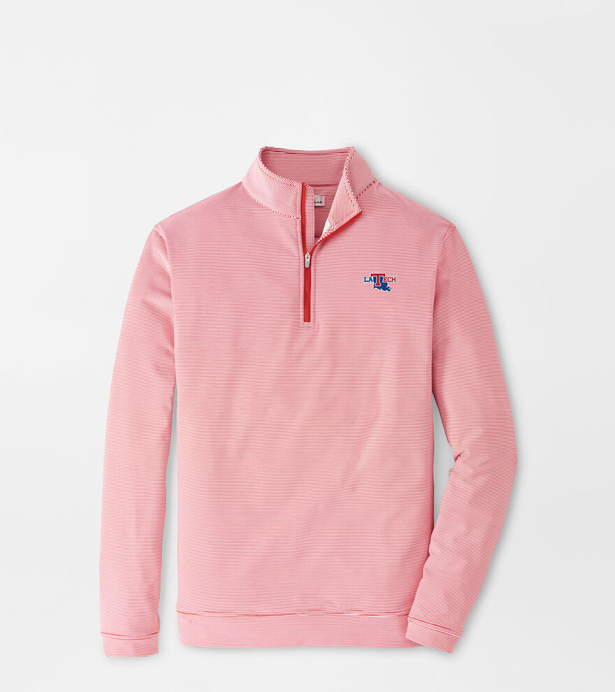 Louisiana Tech Perth Sugar Stripe Performance Quarter-Zip image number 1