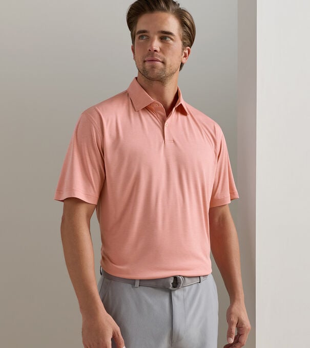 Featherweight M&eacute;lange Performance Polo