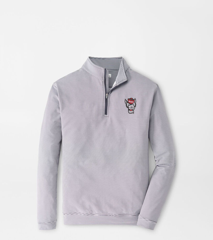 NC State Wolfpack Perth Mini-Stripe Performance Pullover image number 1