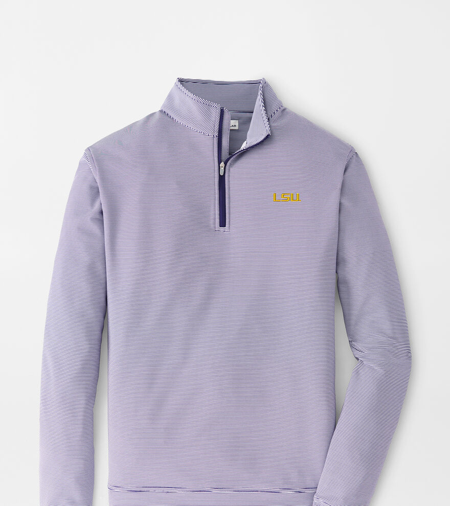 LSU Sugar Stripe Performance Quarter-Zip image number 1