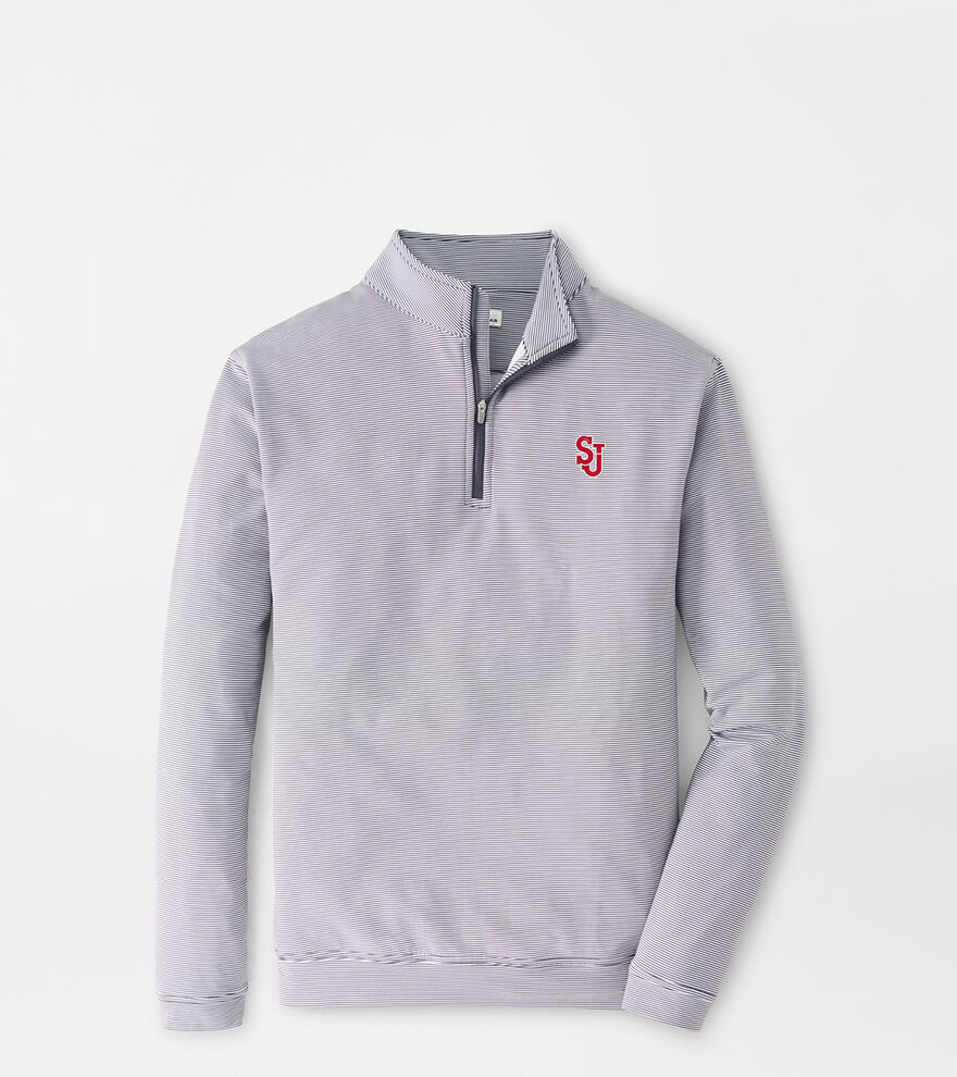St. John's University Perth Sugar Stripe Performance Quarter-Zip image number 1