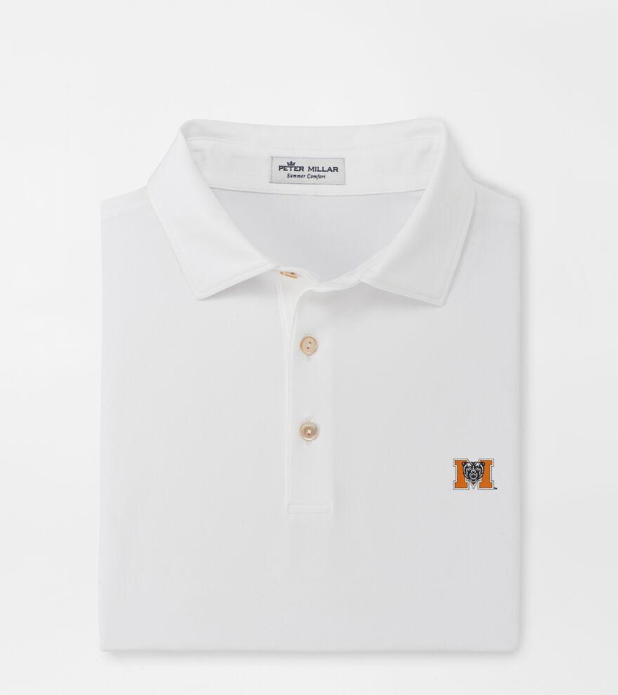 Mercer University Solid Performance Jersey Polo image number 1
