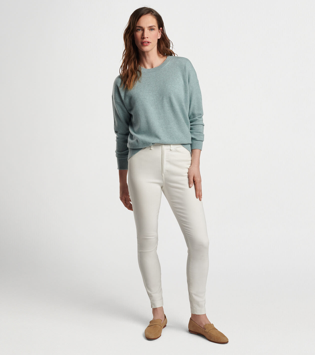 Artisan Crafted Cashmere Crewneck Sweater | Women's Tops | Peter Millar